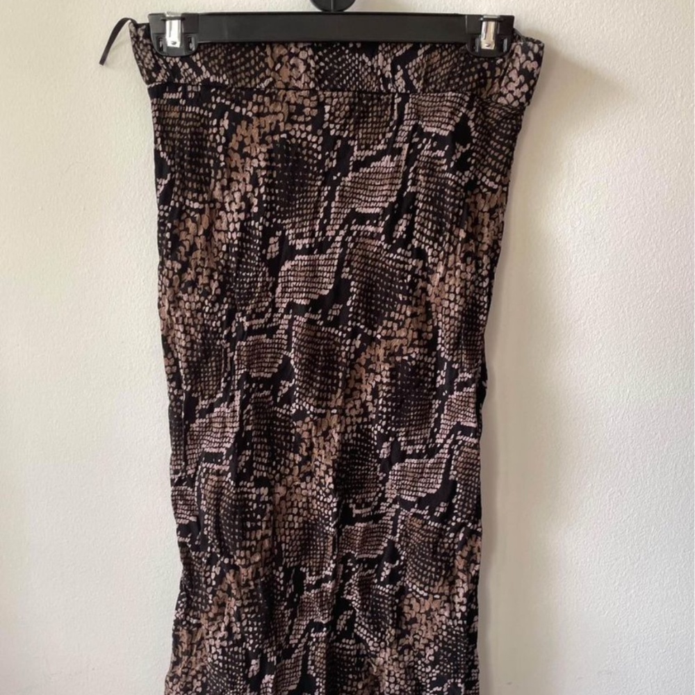 Zara python print midi skirt